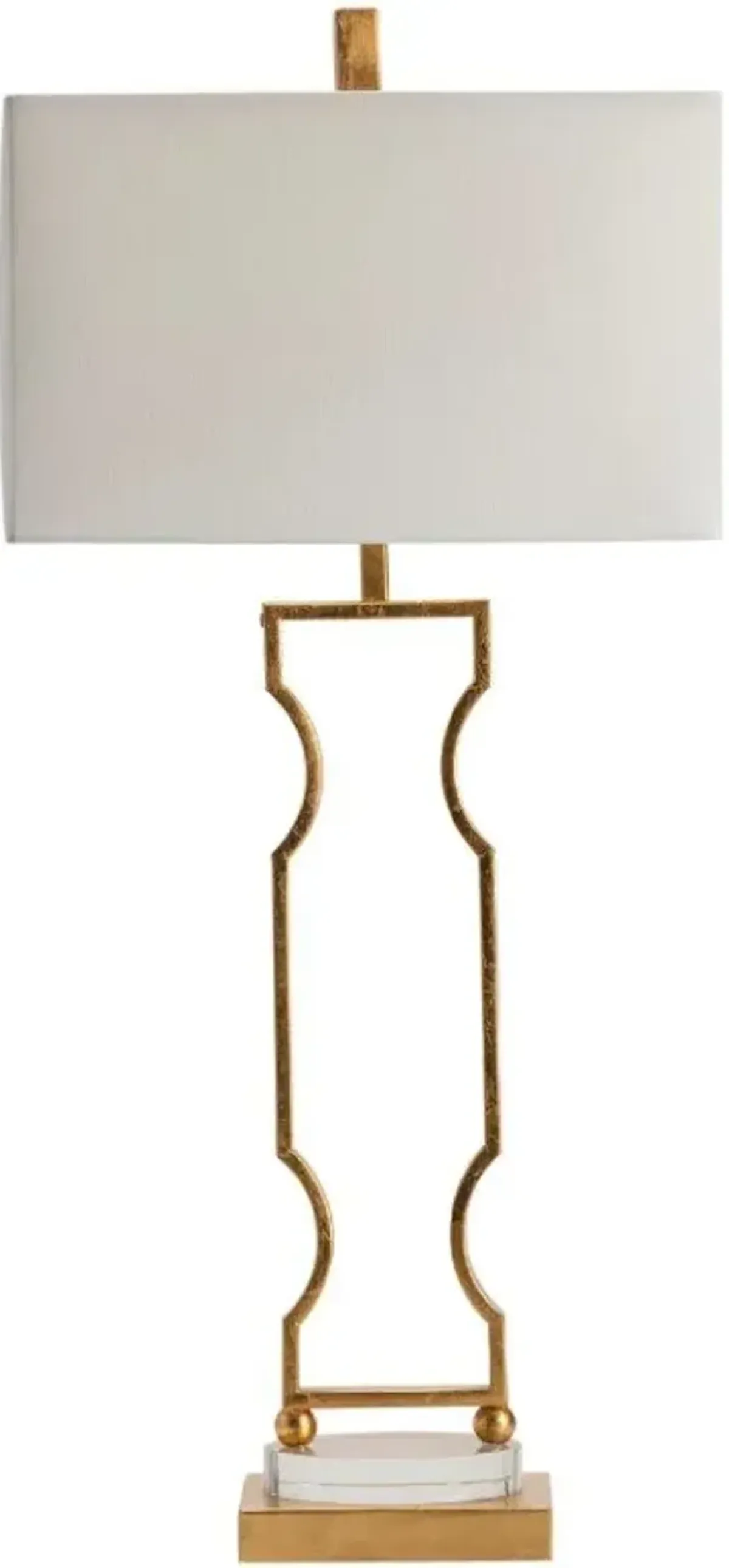 Crestview Carlisle Gold/White Table Lamp