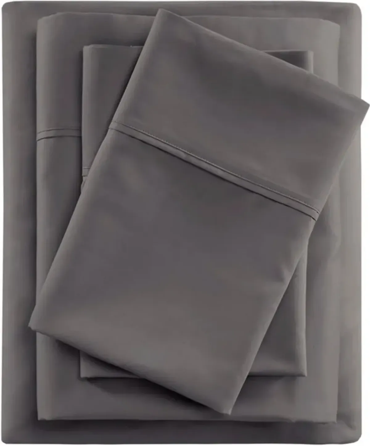 BEAUTYREST CALIFORNIA KING CHARCOAL 600 THREAD COUNT COOLING COTTON BLEND SHEET SET