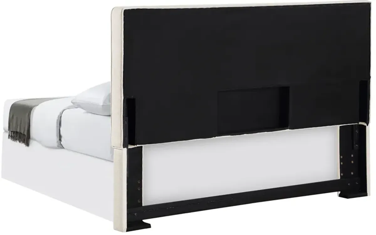 Coaster Kosmo Upholstered King Panel Headboard Sand