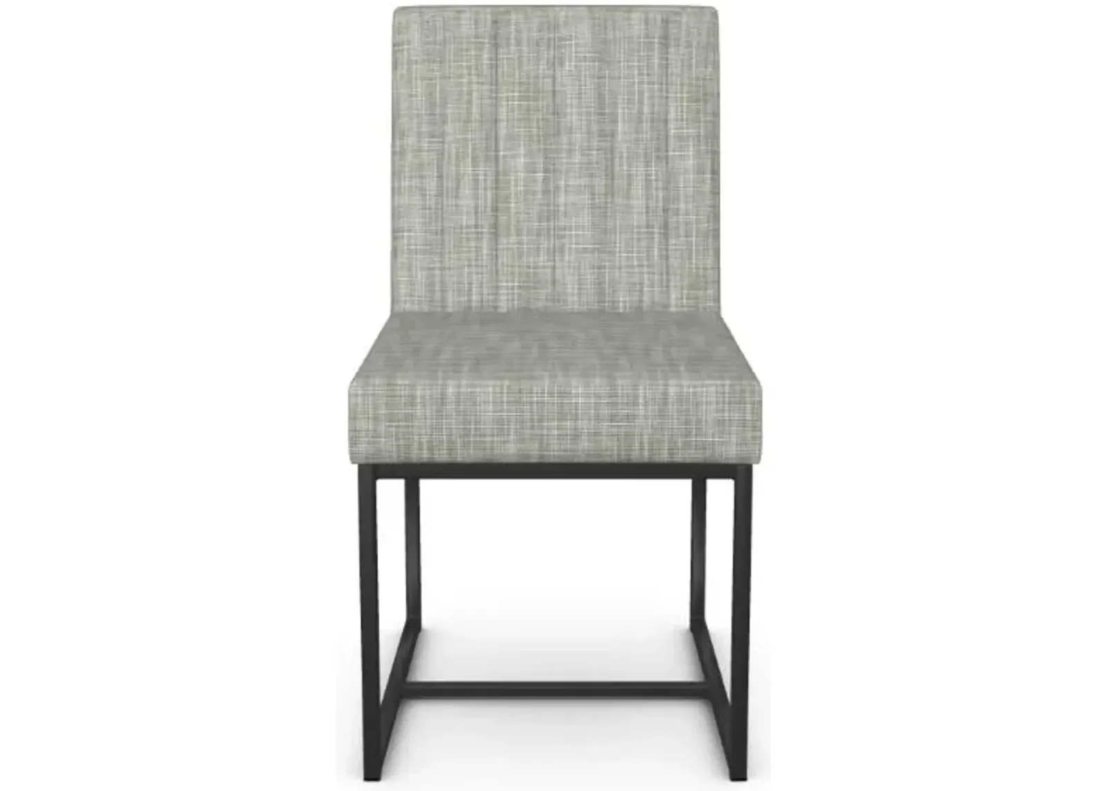 Amisco Darcy Illusion Upholstered Dining Side Chair in Black Coral