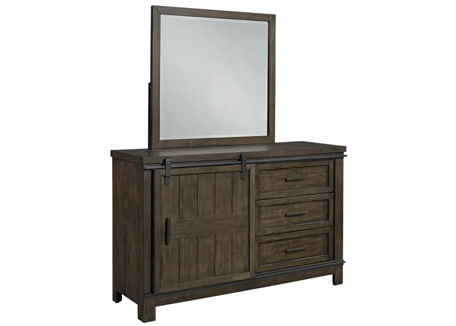 Liberty Furniture Kids/Teens Complete Twin Bedroom Set Panel Bed, Dresser & Mirror Thornwood Hills