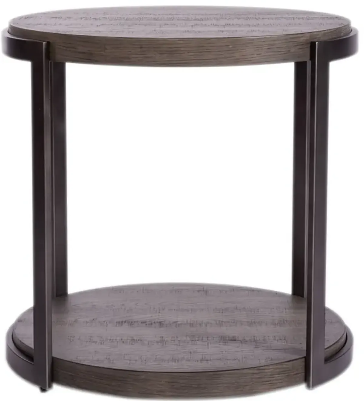 Liberty Furniture Modern View Gauntlet Gray End Table