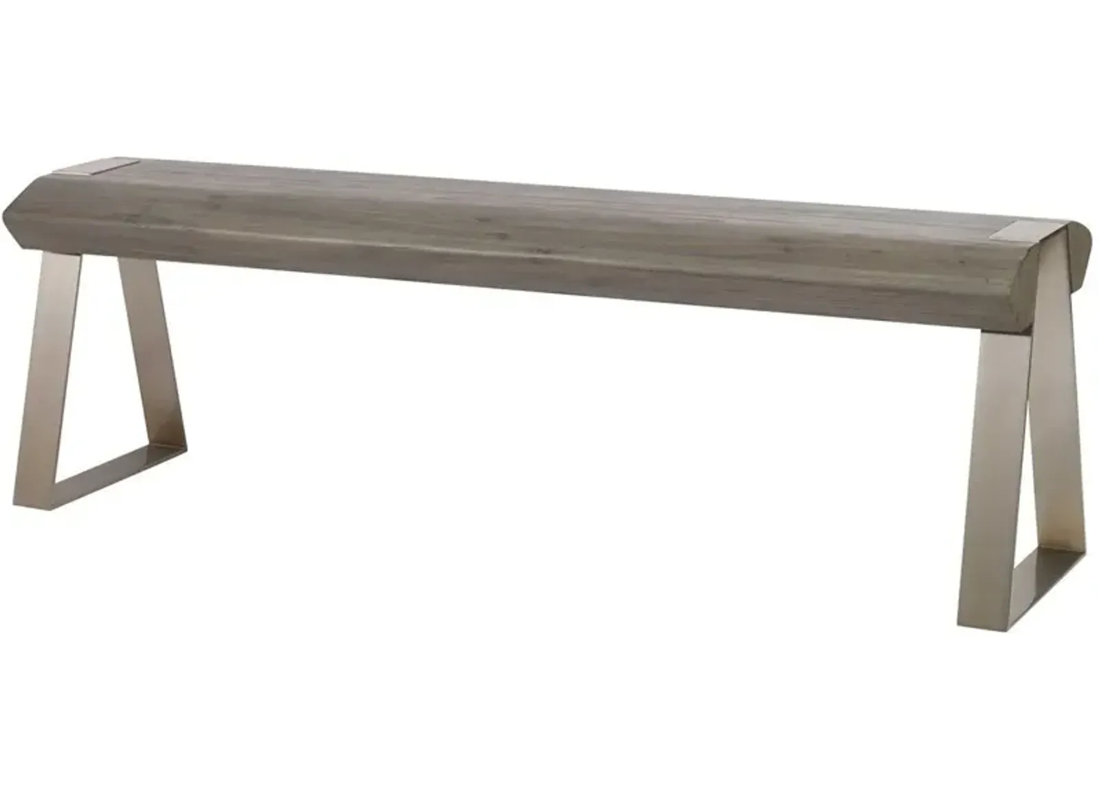 Uttermost Acai Light Gray Bench