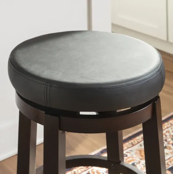 Linon 24 Inch Maya Black Counter Stool