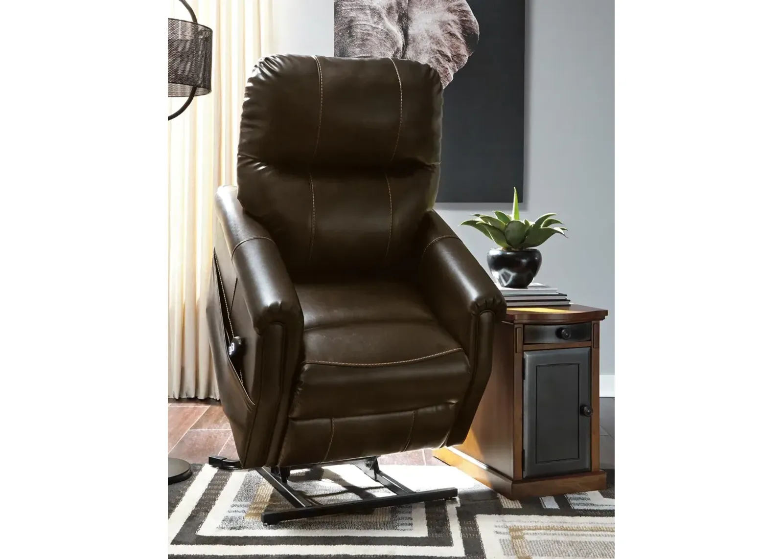 Ashley Markridge Chocolate Power Lift Recliner