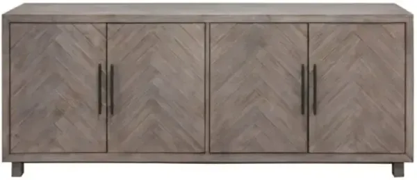 Martin Furniture Palisades 80 Inch 4-Door Entertainment TV Stand