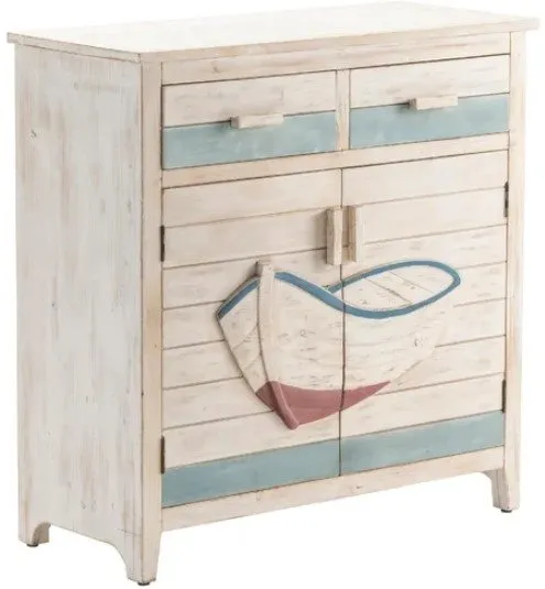 GALILEE AQUA/WHITE WASH CABINET