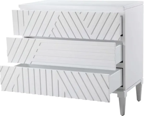 Uttermost Colby White Drawer Chest