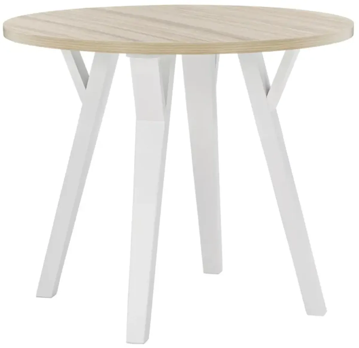 Ashley Grannen Dining Table Round White/Natural