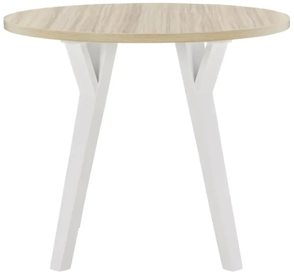 Ashley Grannen Dining Table Round White/Natural