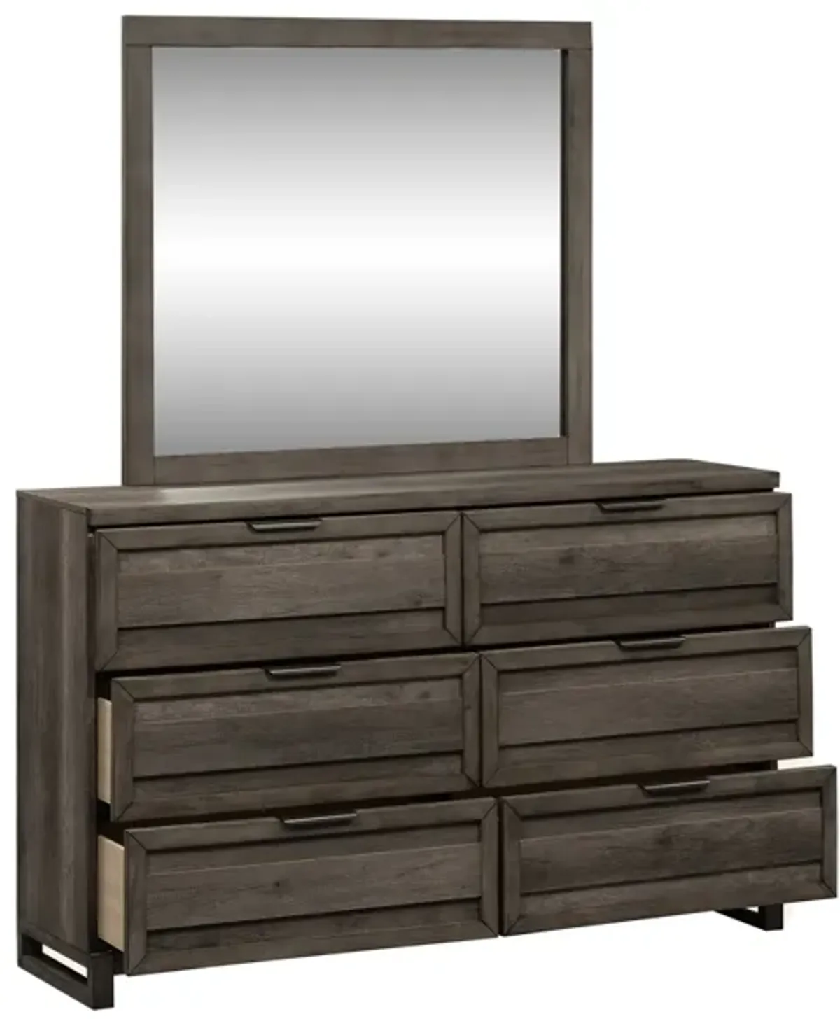 Liberty Furniture Tanners Creek Greystone Dresser & Mirror