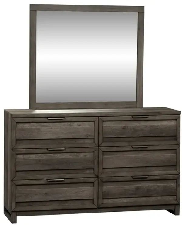Liberty Furniture Tanners Creek Greystone Dresser & Mirror