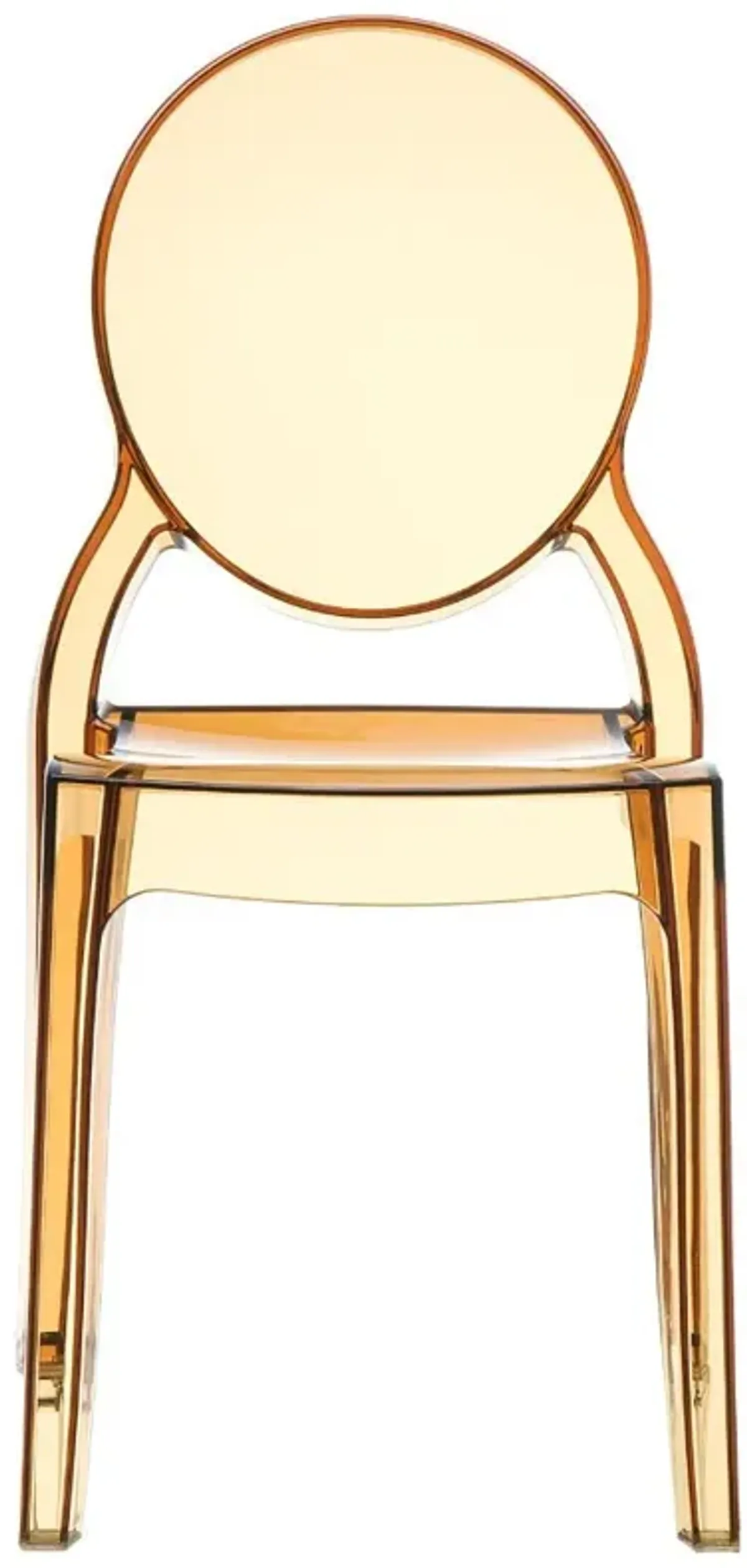 Compamia Elizabeth Polycarbonate Dining Chair Transparent Amber