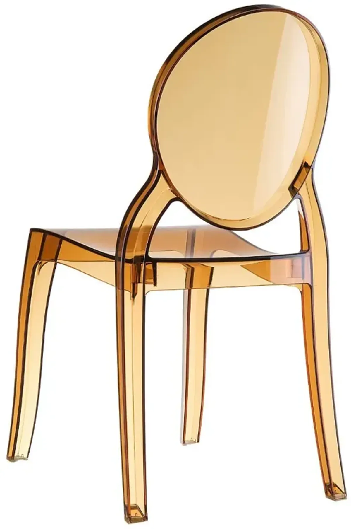 Compamia Elizabeth Polycarbonate Dining Chair Transparent Amber