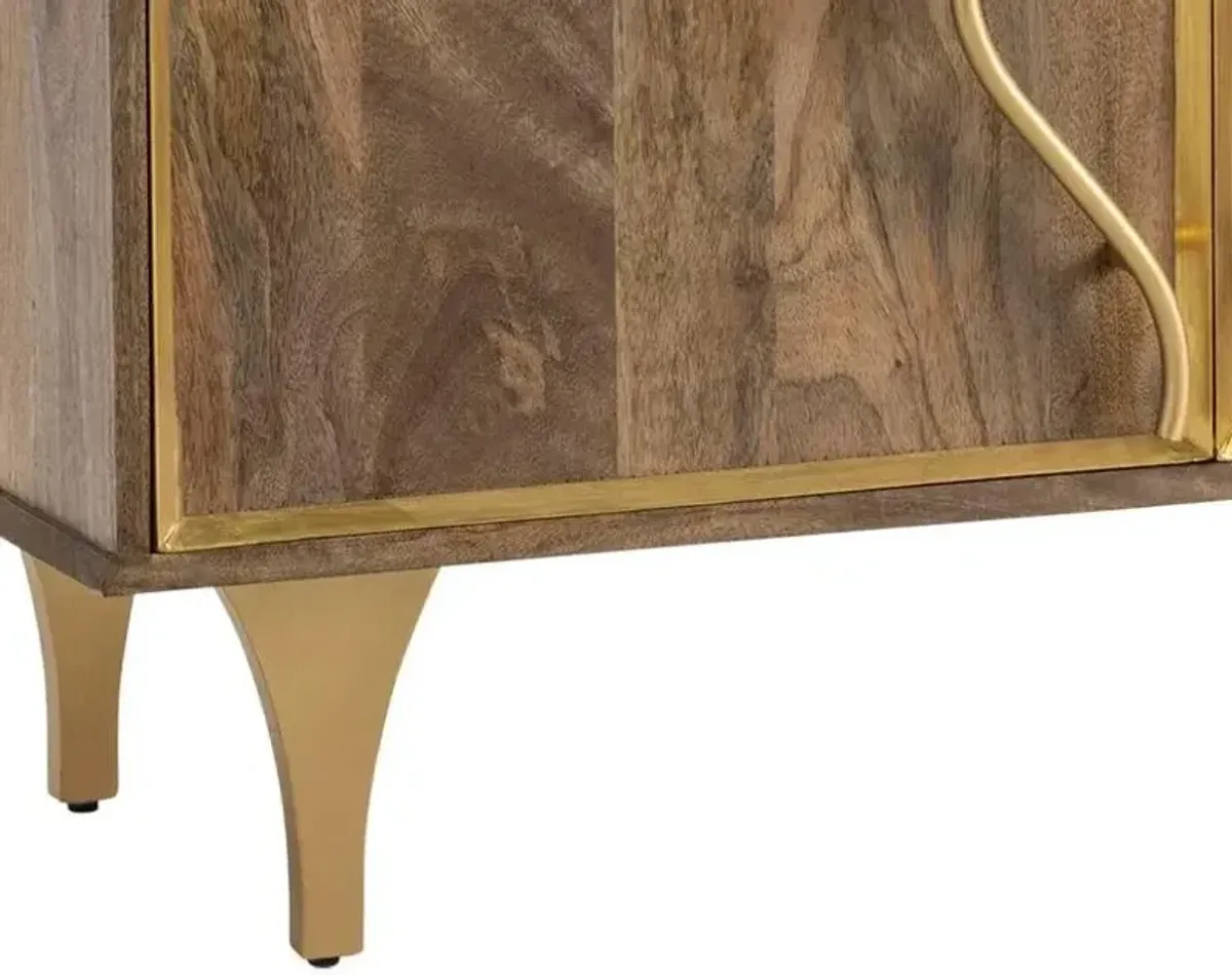 WENTWORTH BROWN/GOLD CABINET