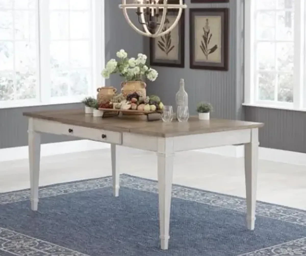 Ashley Skempton White/Light Brown Dining Table