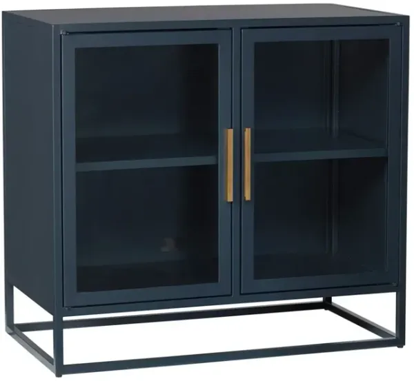 Universal Getaway Coastal Living Home Santorini Short Metal Accent Cabinet