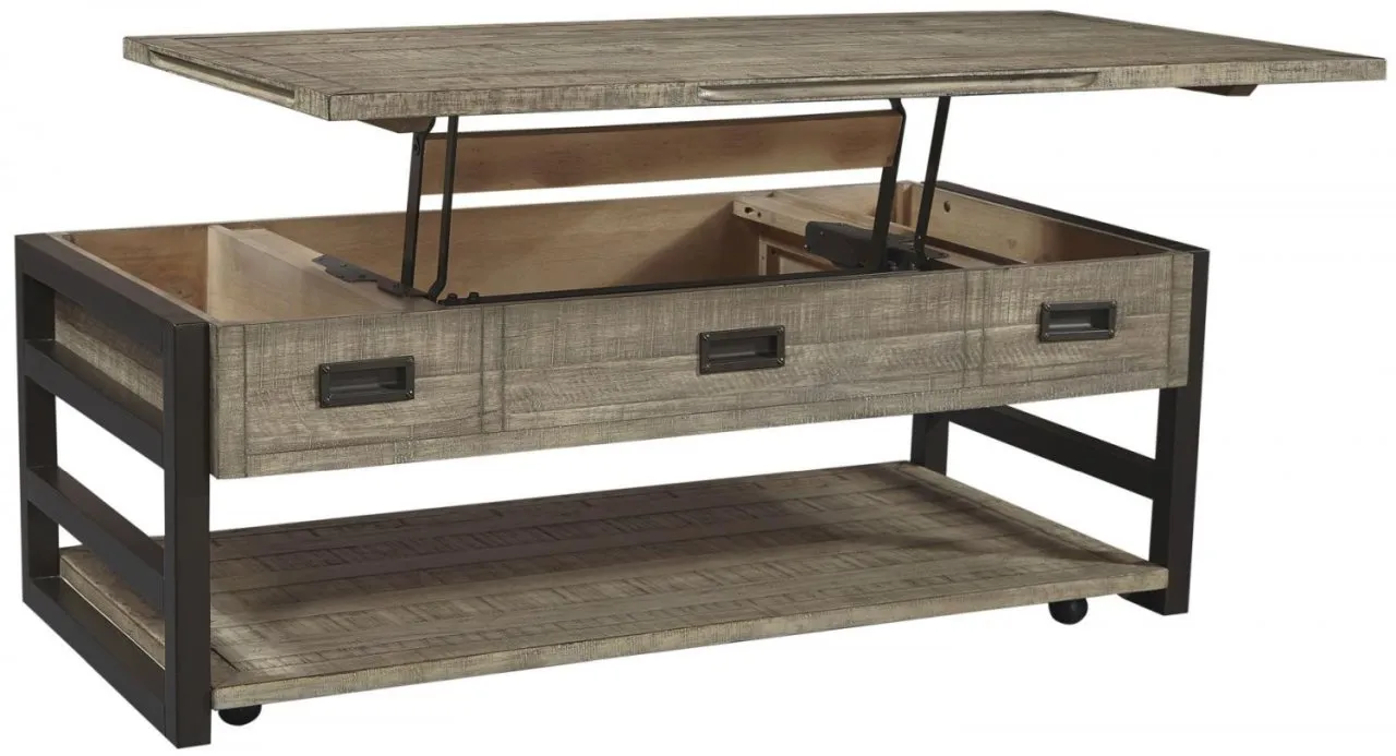 GRAYSON CINDER GREY LIFT TOP COFFEE TABLE