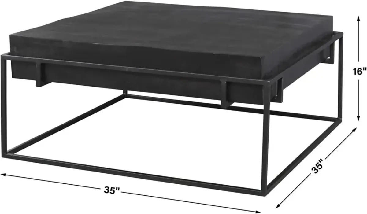 TELONE BLACK COFFEE TABLE