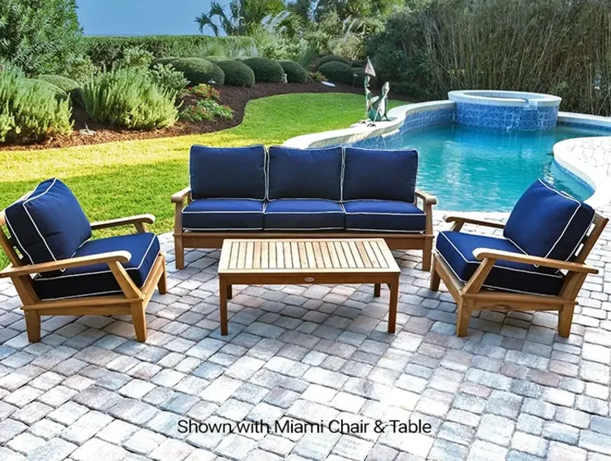 Royal Teak Three-Seater Miami Outdoor Sofa