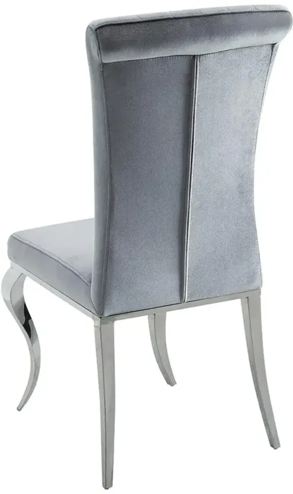 Coaster Side Chair Grey Carone Dining Collection