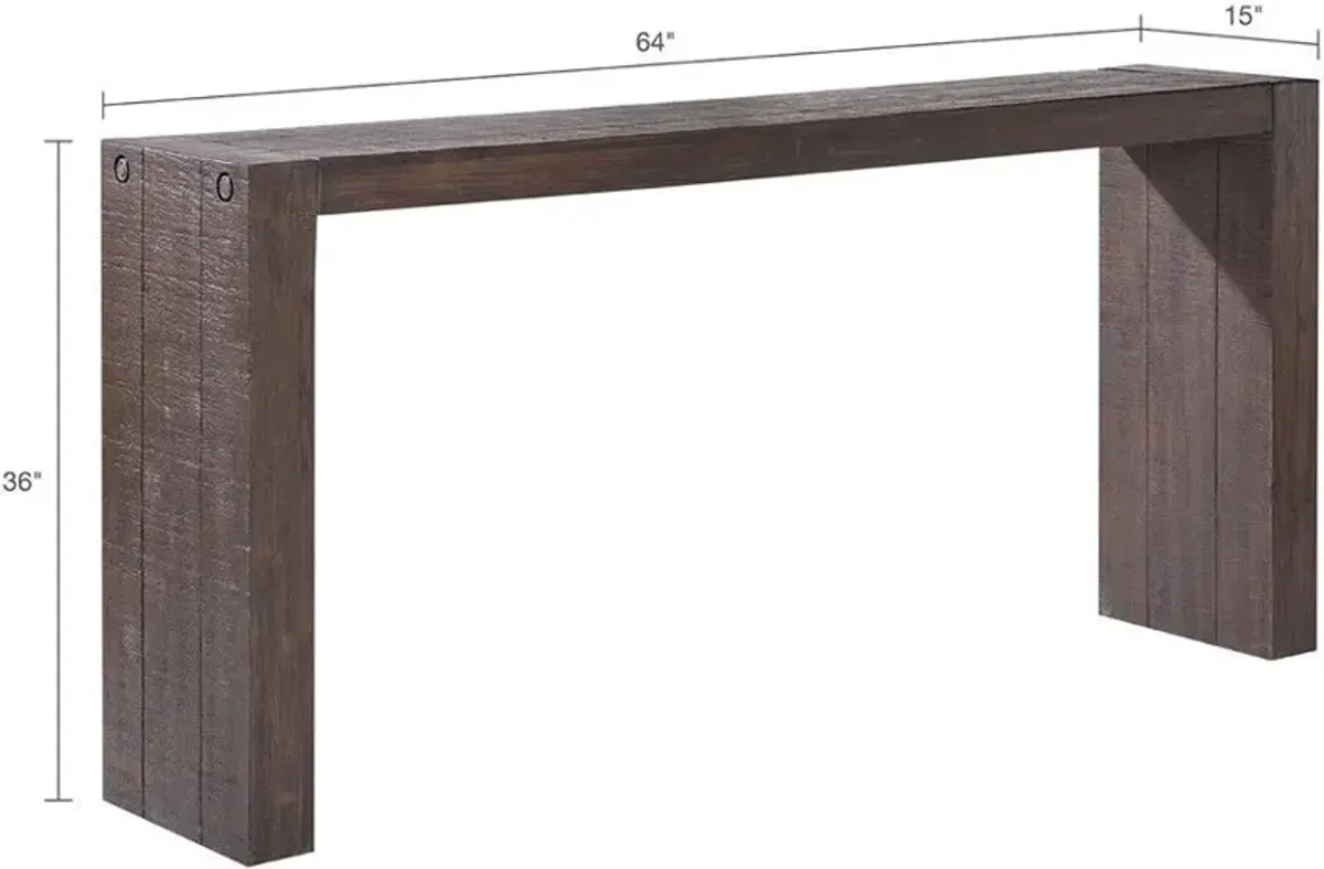 Olliix Ink+Ivy Brown Monterey Console Table