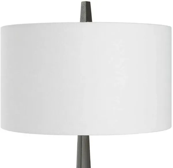 Uttermost Counteract Aged Black/White Table Lamp