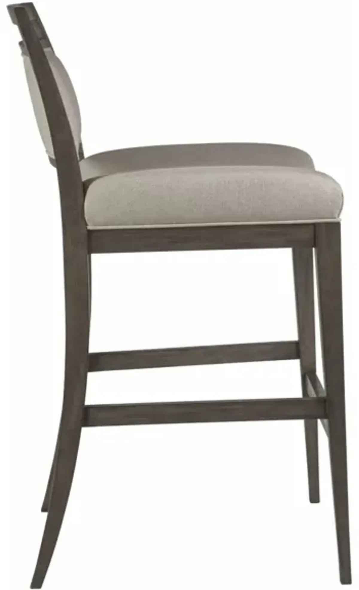 Artistica Home by Lexington Cohesion Program Nico 30.5 Inch Upholstered Wood Bar Stool Dark Brown/Beige