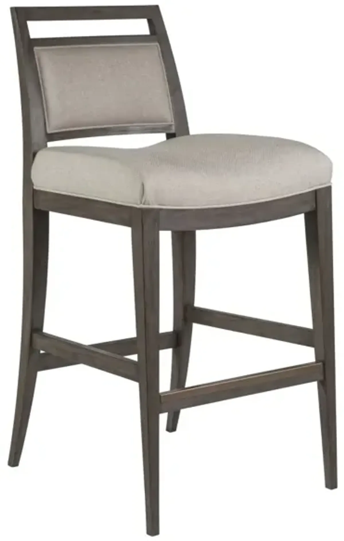 Artistica Home by Lexington Cohesion Program Nico 30.5 Inch Upholstered Wood Bar Stool Dark Brown/Beige