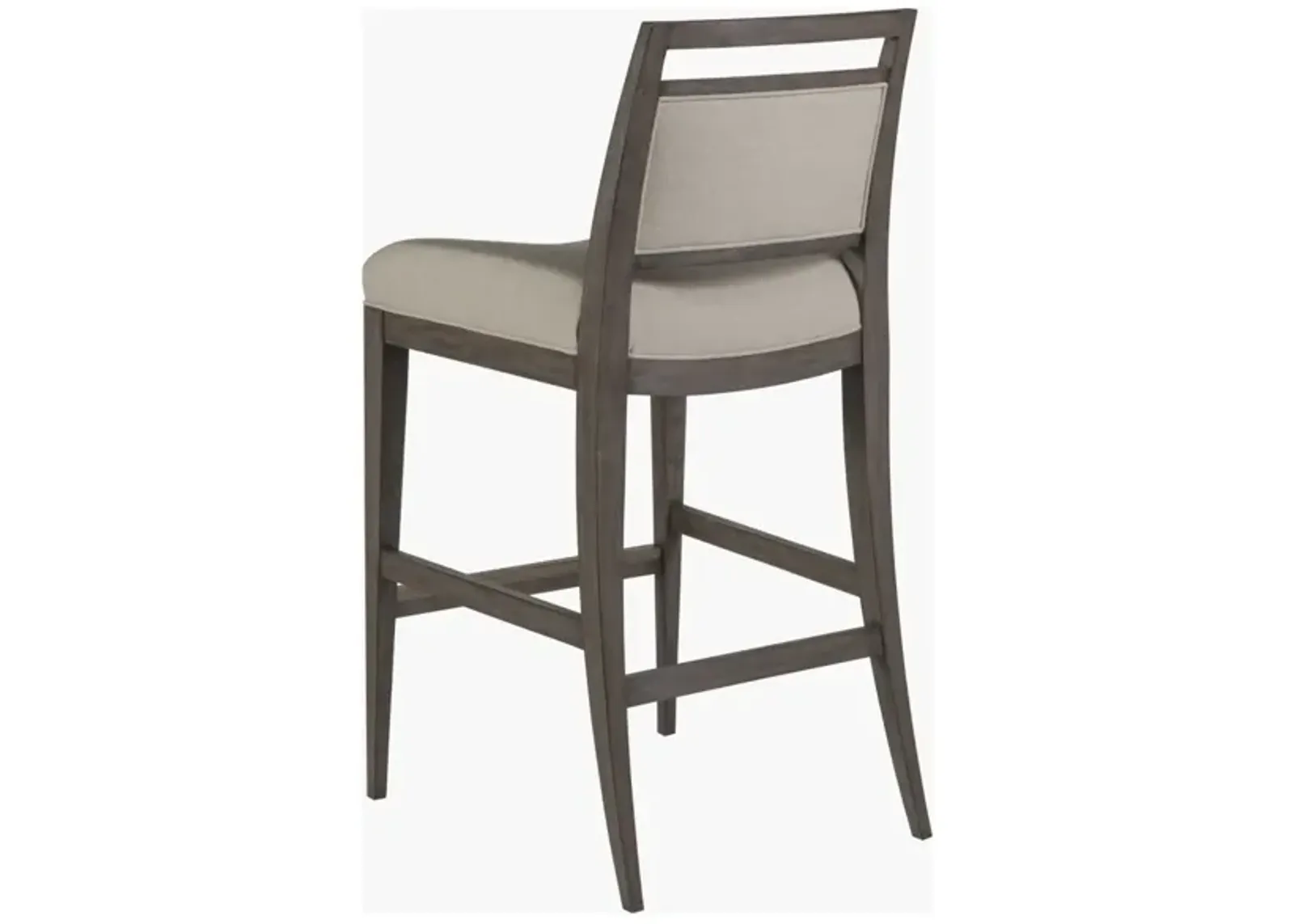 Artistica Home by Lexington Cohesion Program Nico 30.5 Inch Upholstered Wood Bar Stool Dark Brown/Beige