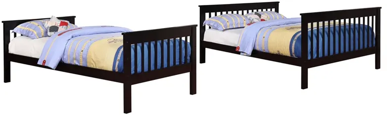 CHAPMAN TWIN-OVER-FULL BUNK BED BLACK