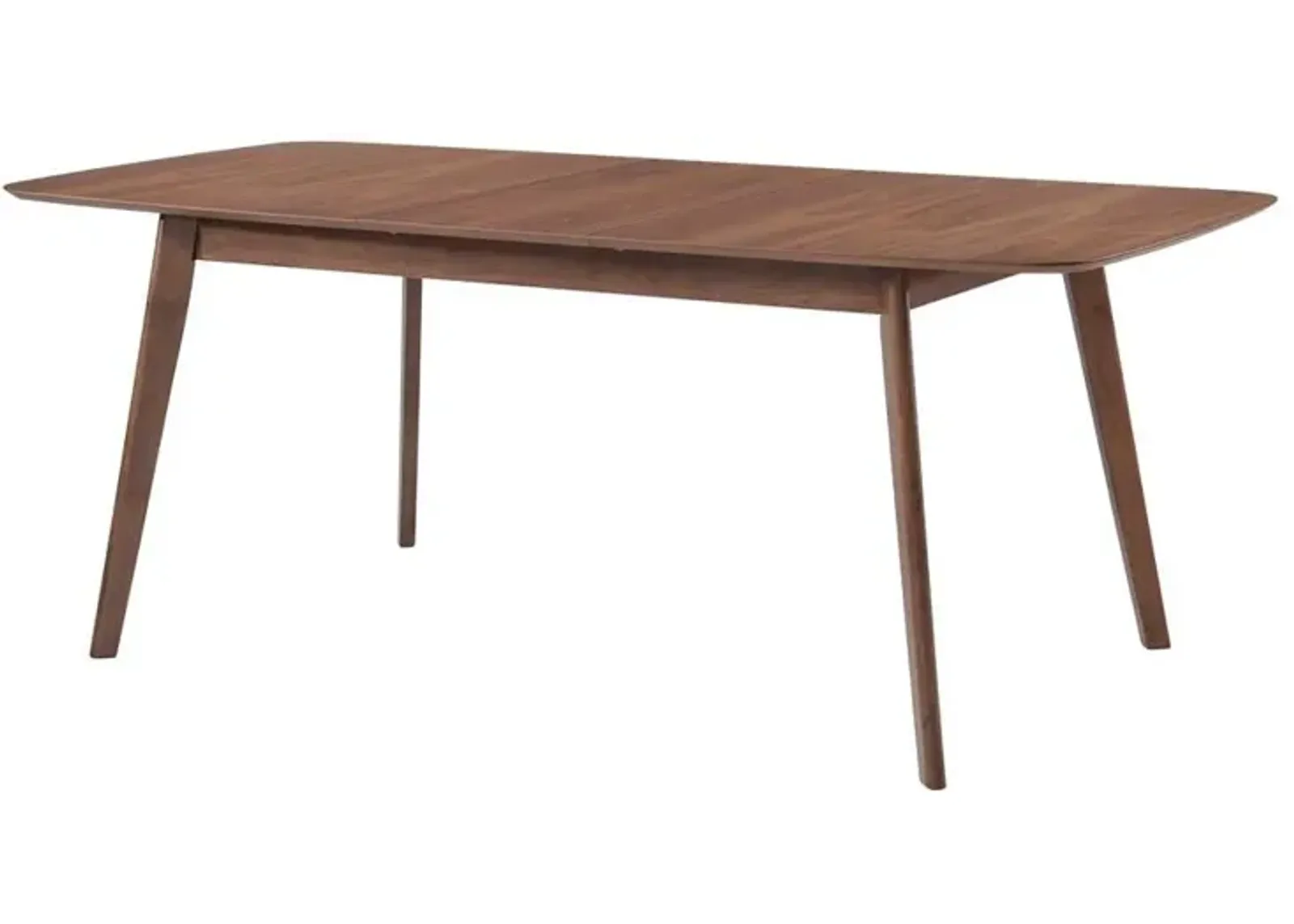 Coaster Redbridge 75 Inch Extension Leaf Dining Table Natural Walnut