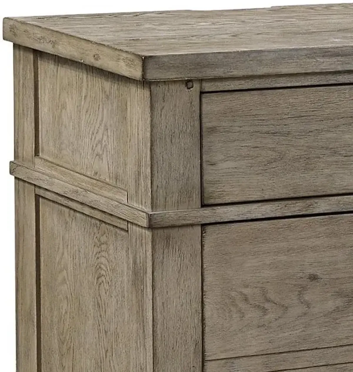 Aspenhome Rustic 5-Drawer Chest in Stone Finish