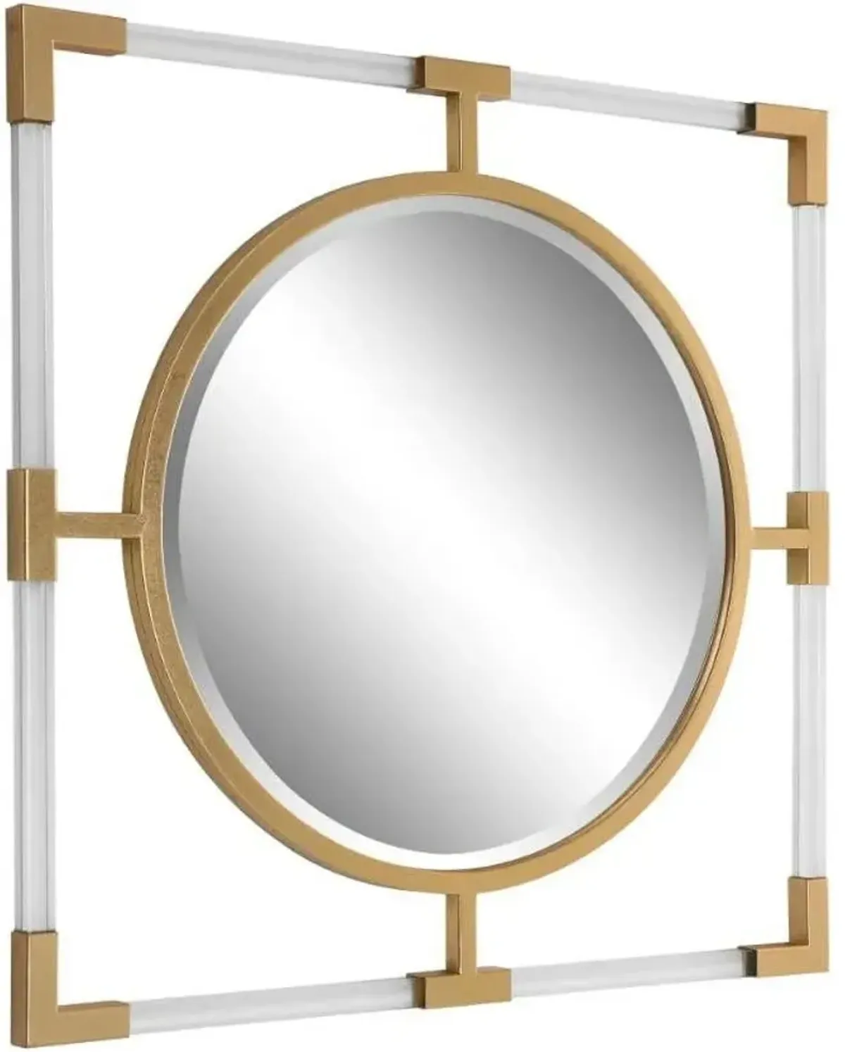 Uttermost Balkan Chrome/Gold Small Mirror