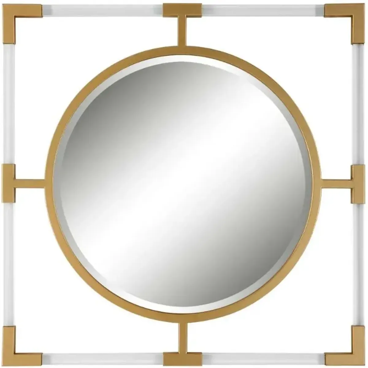 Uttermost Balkan Chrome/Gold Small Mirror