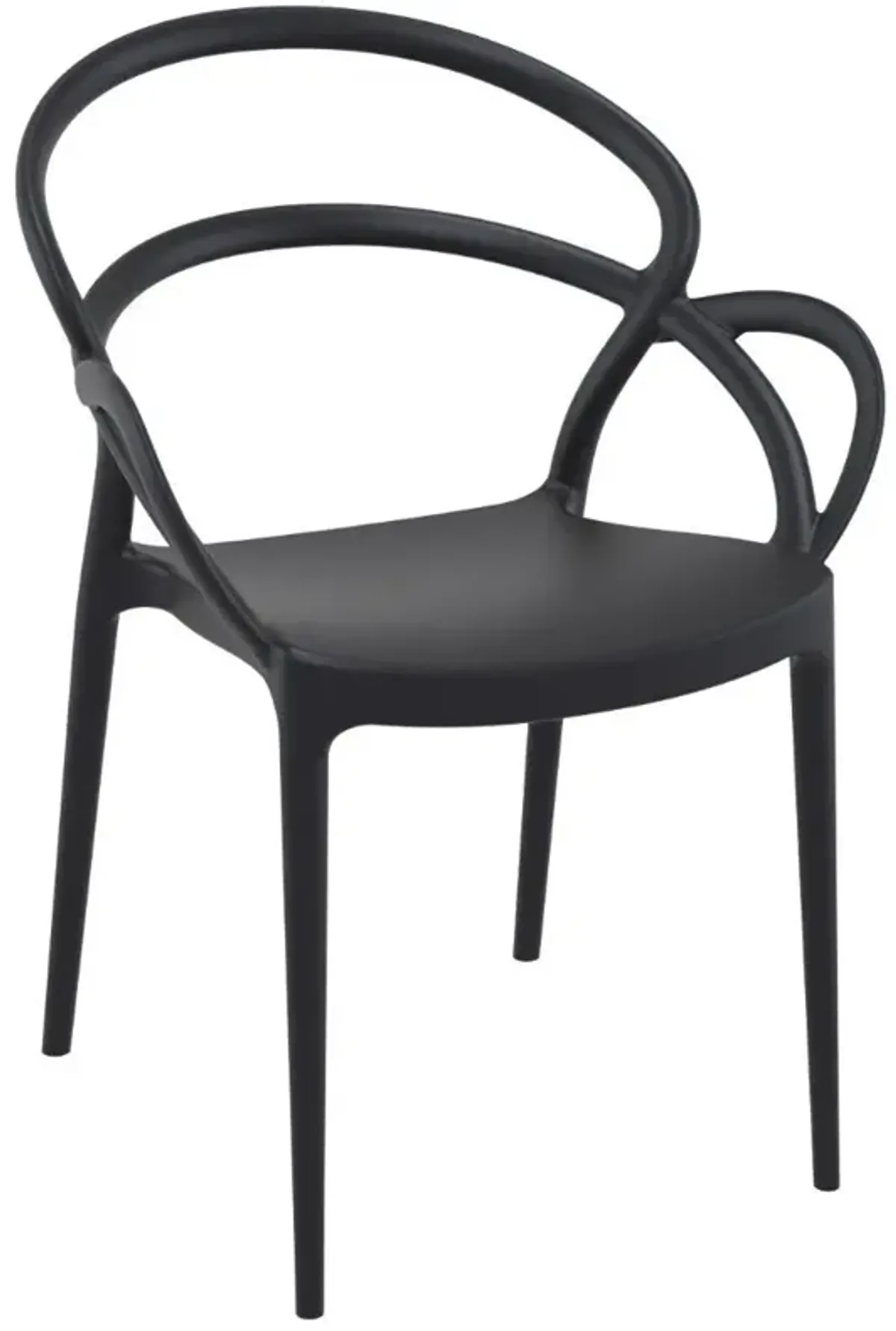 Compamia Mila Dining Arm Chair Black