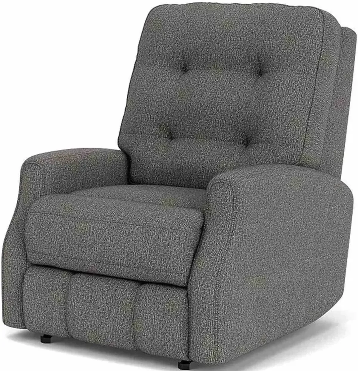 Flexsteel Devon Grey Power Rocking Recliner with Power Headrest