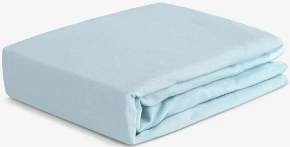 Bedgear Baby Blue Hyper-Linen Performance Crib Sheet