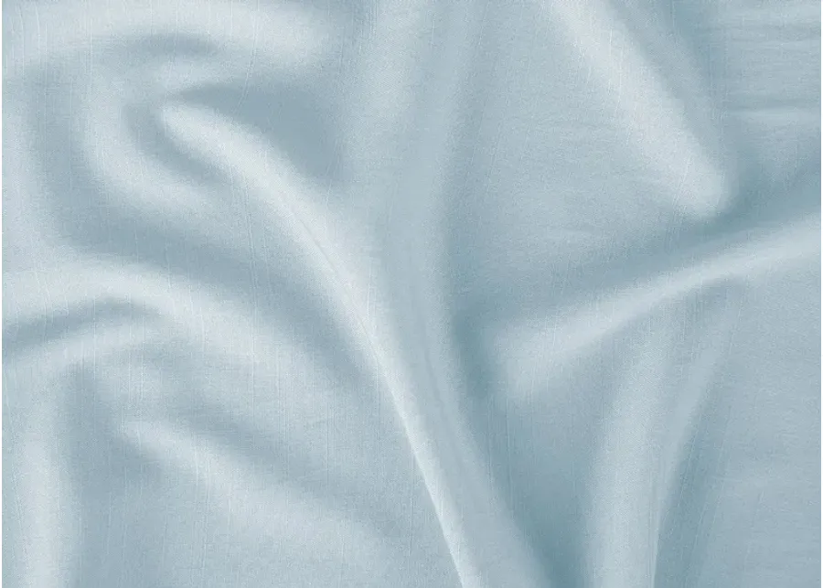 BABY BLUE HYPER-LINEN PERFORMANCE CRIB SHEET