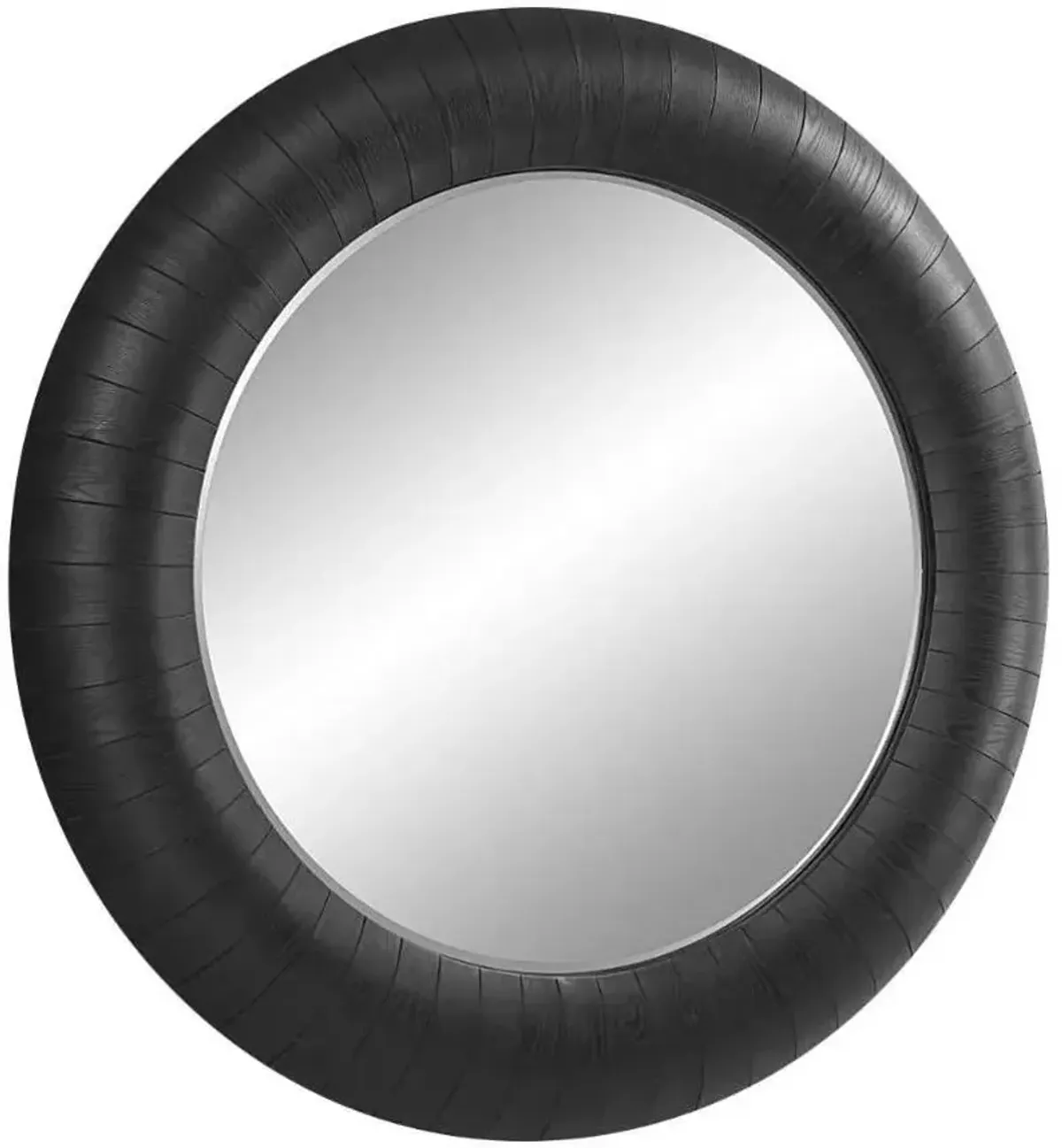 Uttermost Stockade Dark Espresso Round Mirror