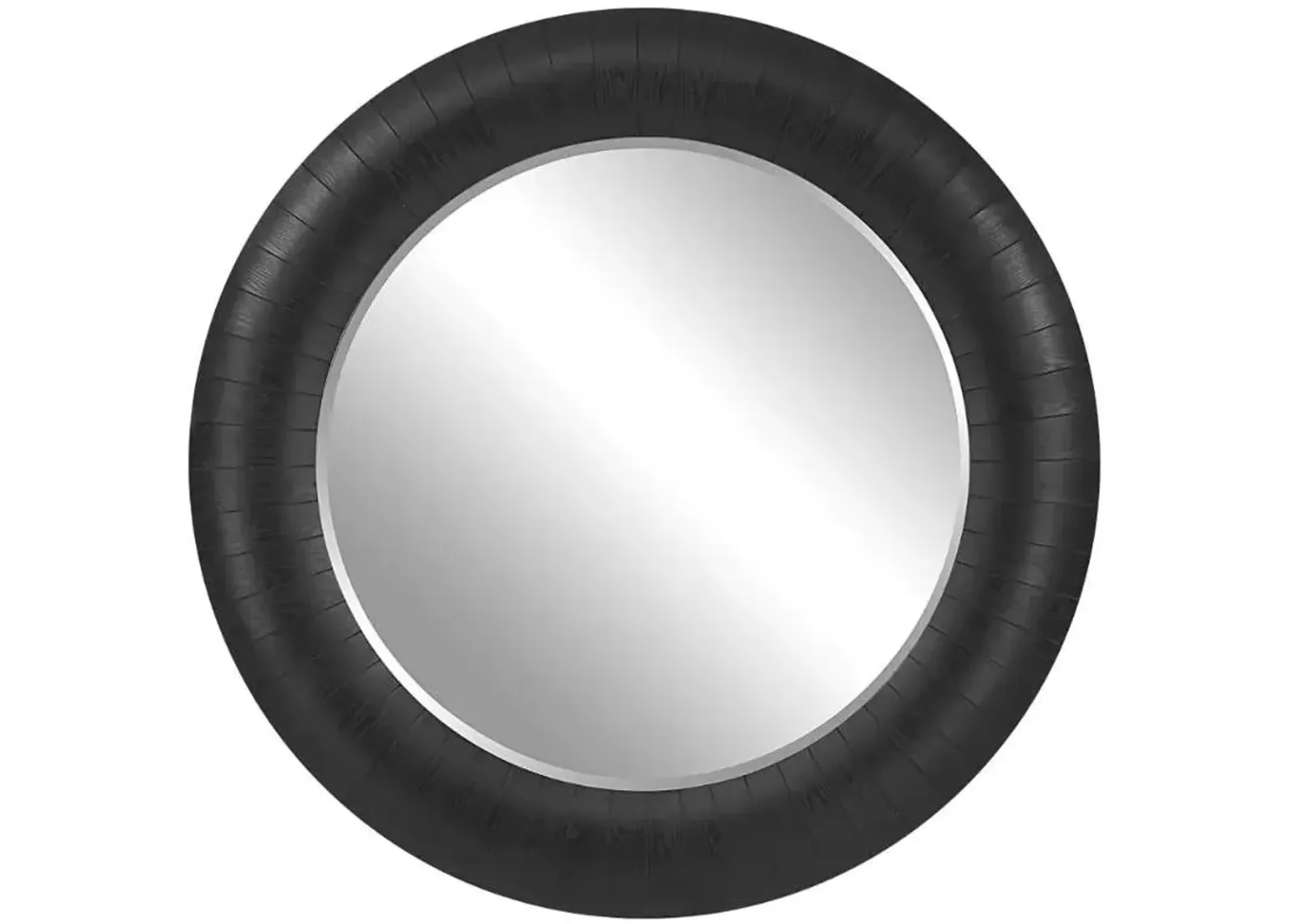 STOCKADE DARK ESPRESSO ROUND MIRROR