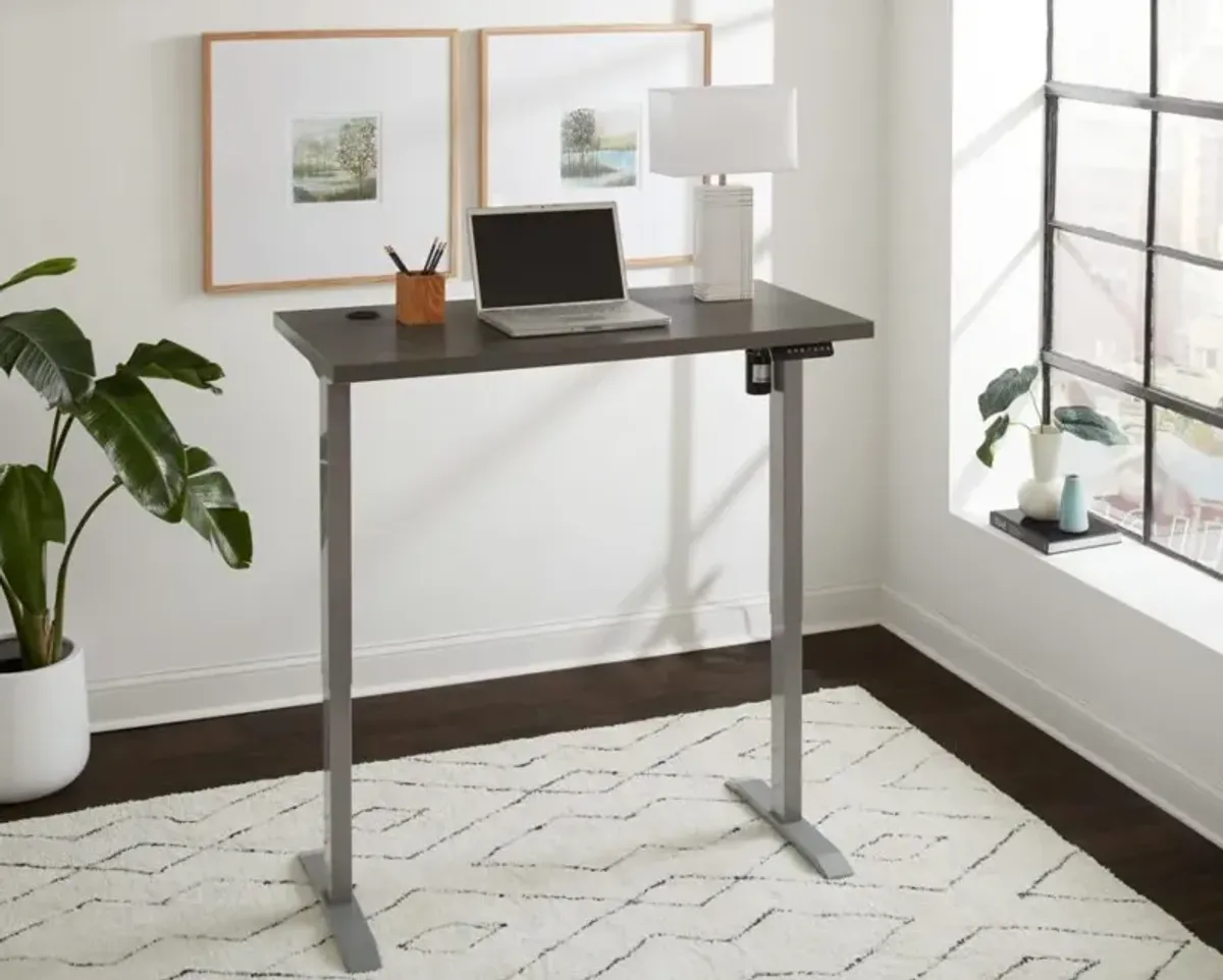 Martin Furniture Gray Electric Sit/Stand Desk