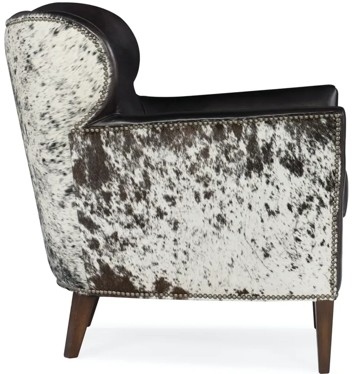 Hooker Furniture Kato Leather Club Chair with Salt Pepper Hoh