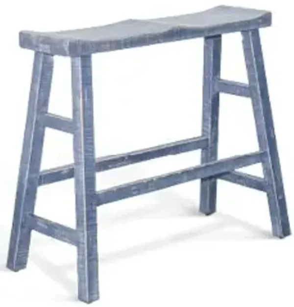 Sunny Designs Marina Ocean Blue 30 Inch Wooden Bench with Seat