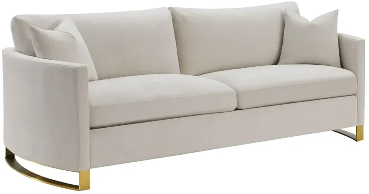 Coaster Corliss Upholstered Arched Arm Sofa Beige