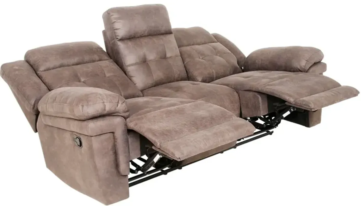 Steve Silver Anastasia Manual Reclining Sofa Cocoa