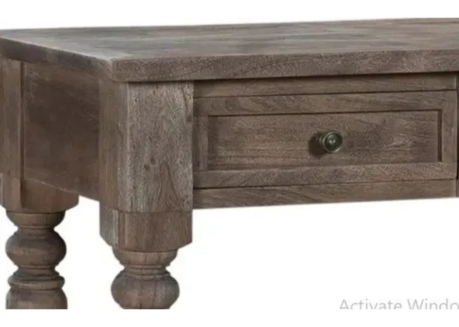 Crestview Bengal Manor Dark Brown Console Table