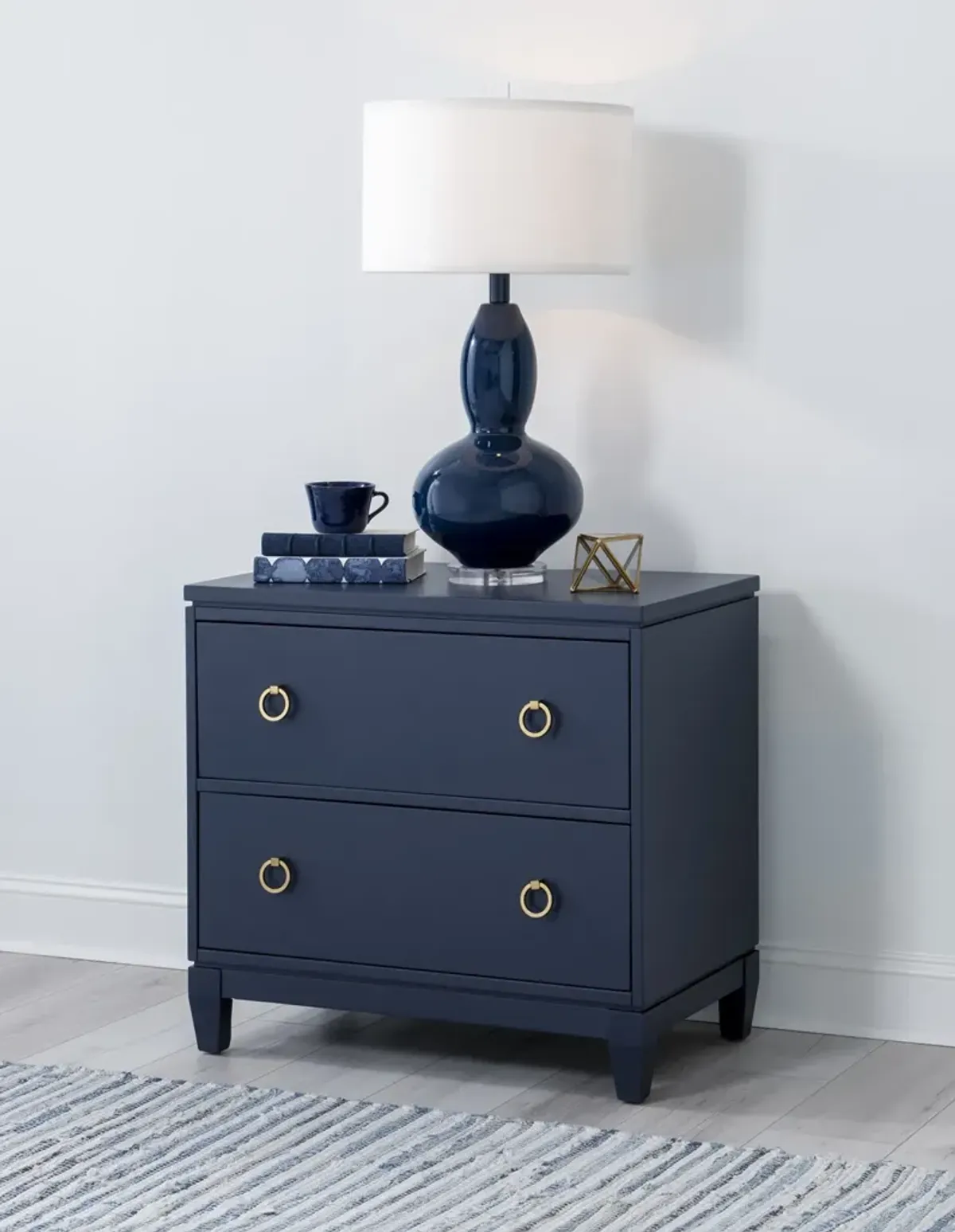 Legacy Classic Night Stand Blue Finish Summerland Inkwell