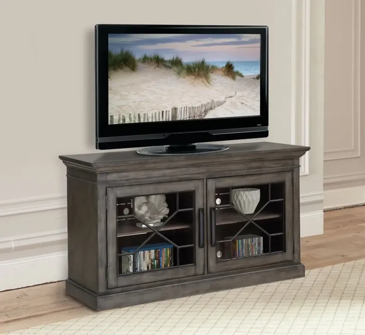 Parker House Sundance 63 Smoke Grey Media Entertainment TV Stand