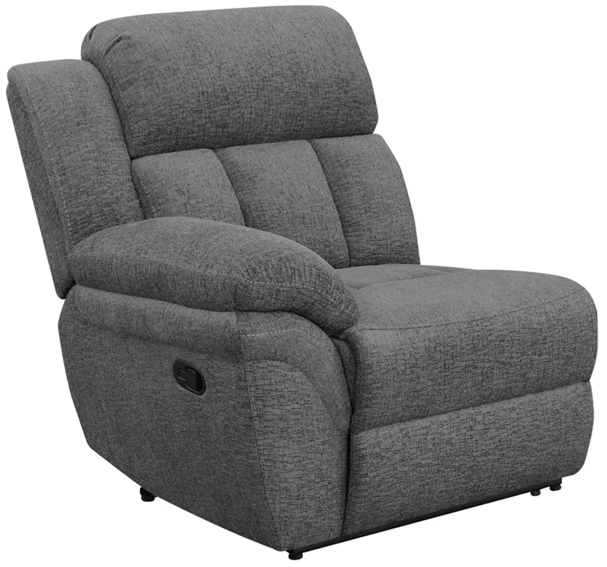 Coaster Bahrain Upholstered Motion Sofa Charcoal